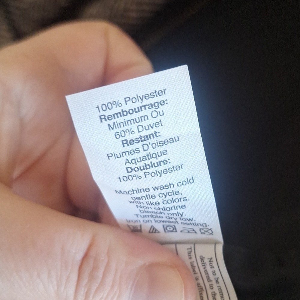 J.Crew Excursion Quilted Puffer Vest XS Black White Herringbone 90s Old Money - Picture 8 of 8